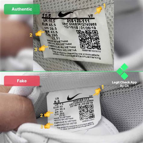 fake check nike|how to check for genuine nikes.